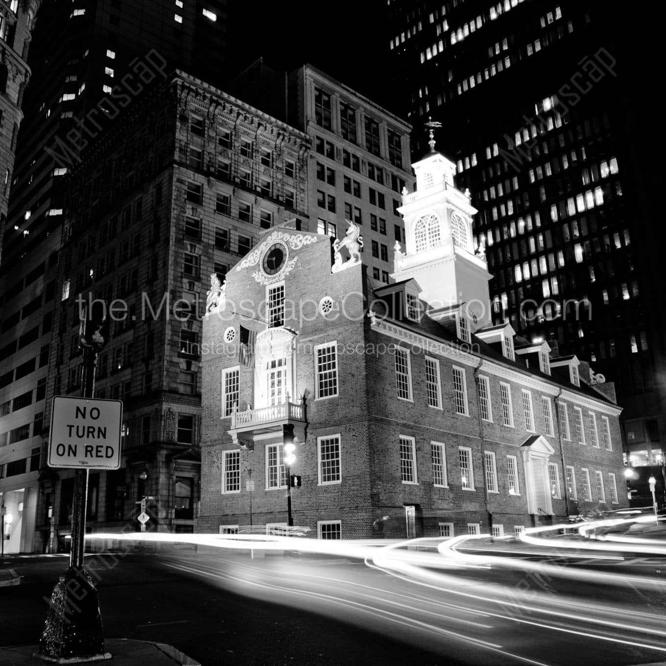 old state house Black & White Wall Art