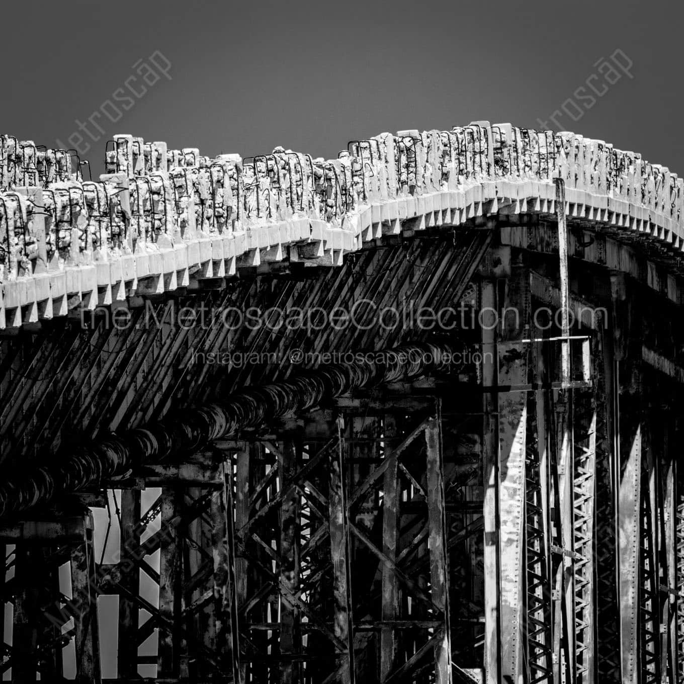 abandon bahai honda train bridge Black & White Wall Art