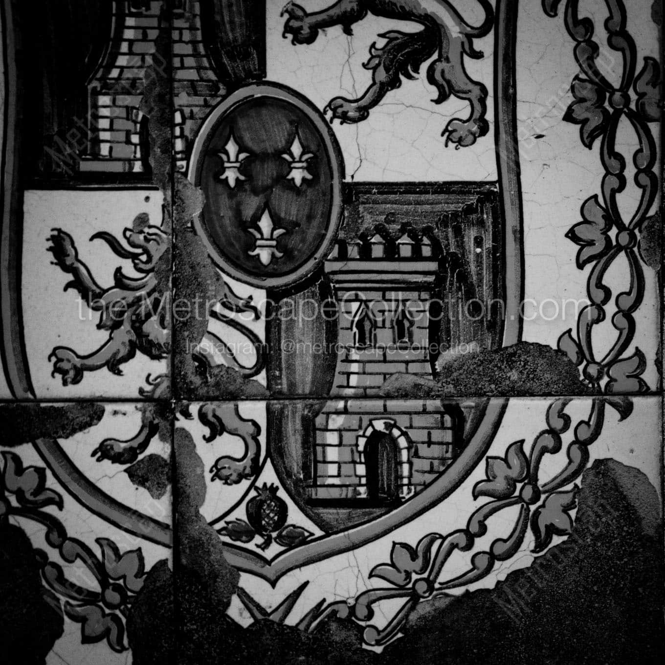 armas coat of arms Black & White Wall Art