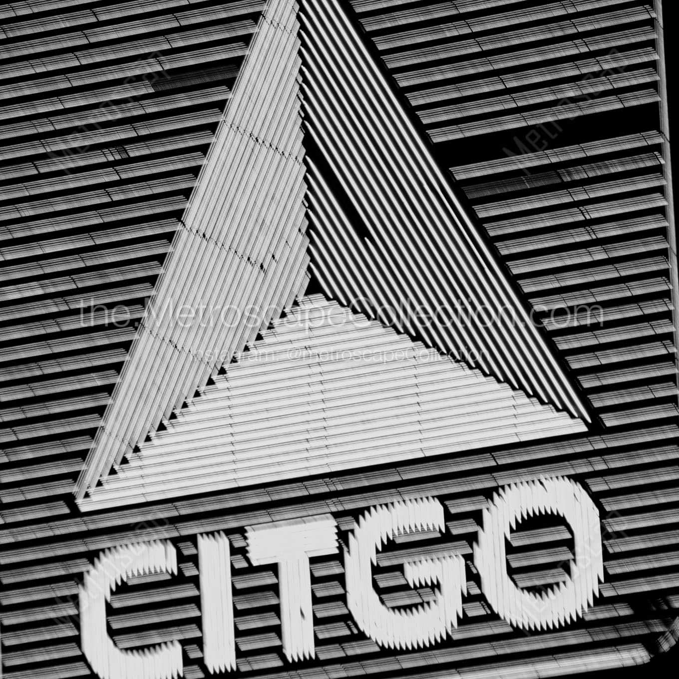 citgo sign boston Black & White Wall Art