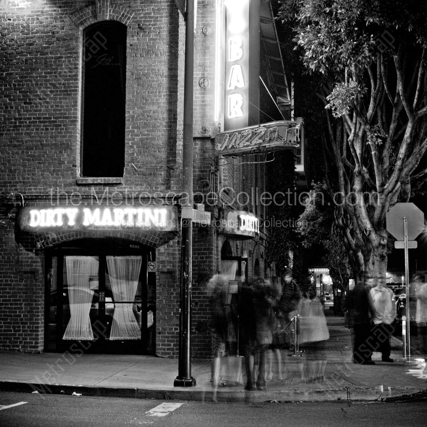 dirty martini bar Black & White Wall Art