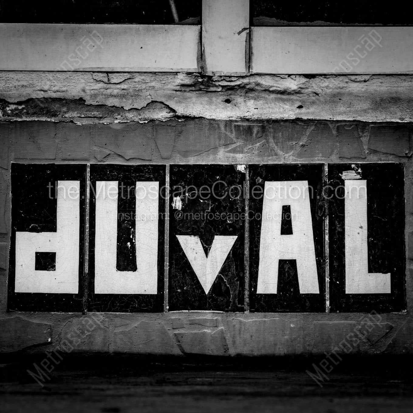 duval street sign Black & White Wall Art