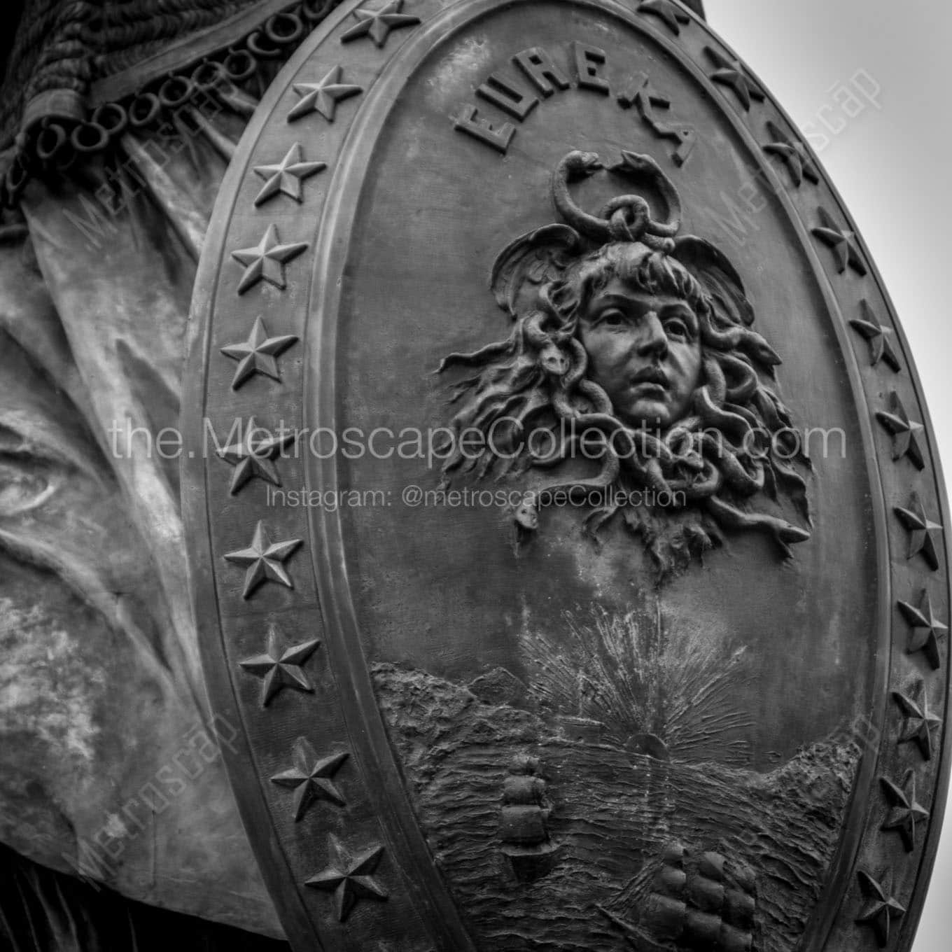 eureka shield pioneer monument Black & White Wall Art