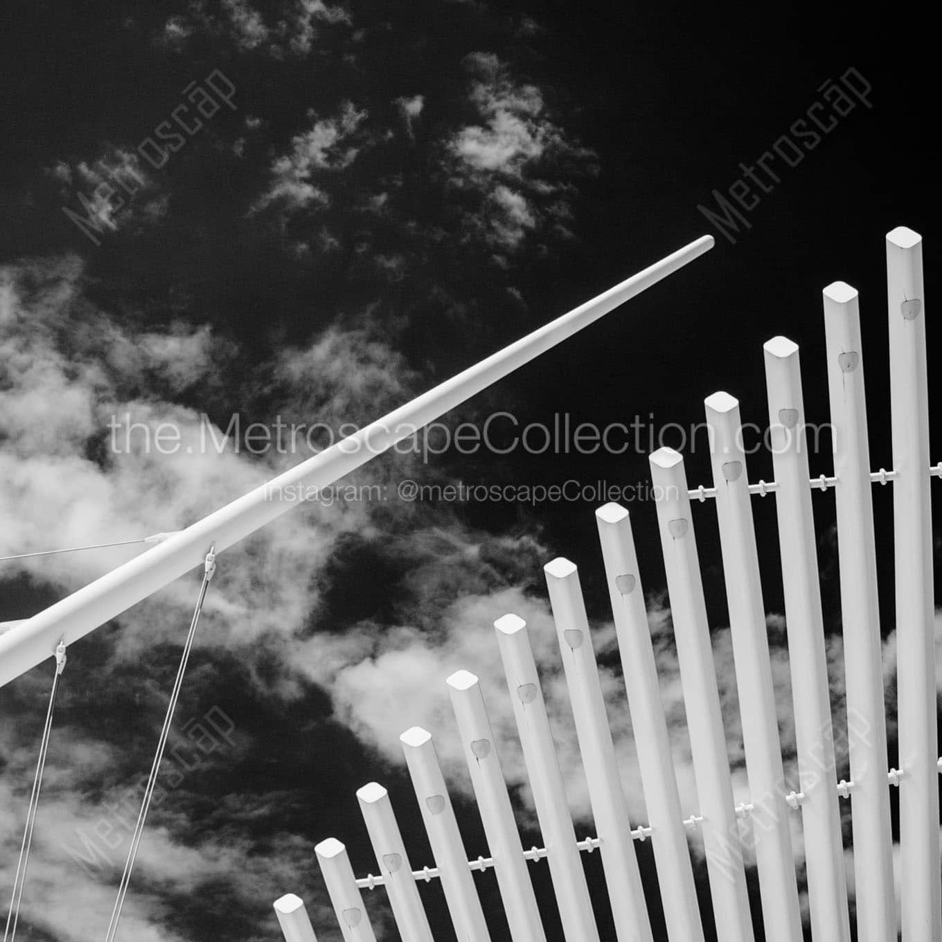 milwaukee art museum soleil wing Black & White Wall Art