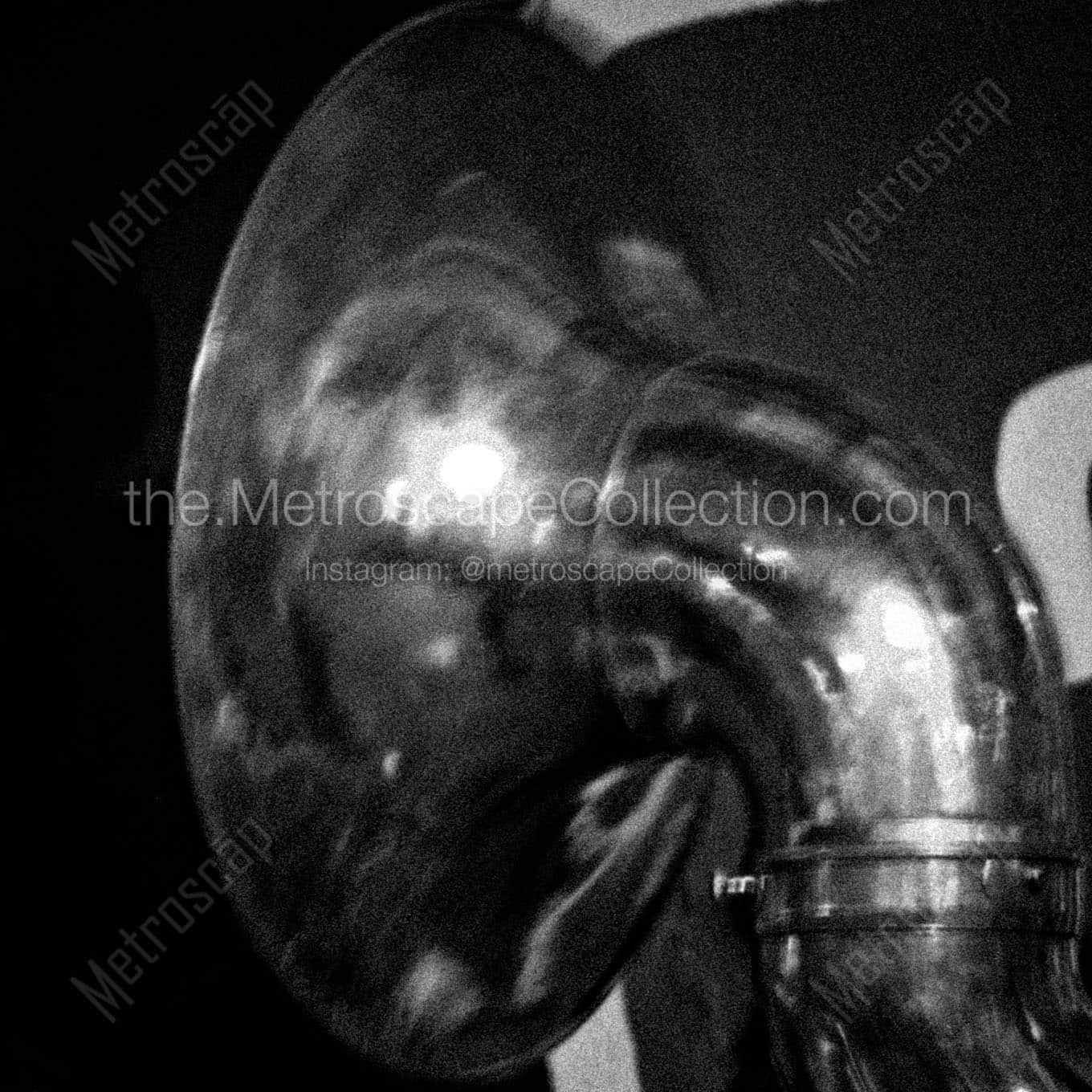 new orleans jazz sousaphone Black & White Wall Art