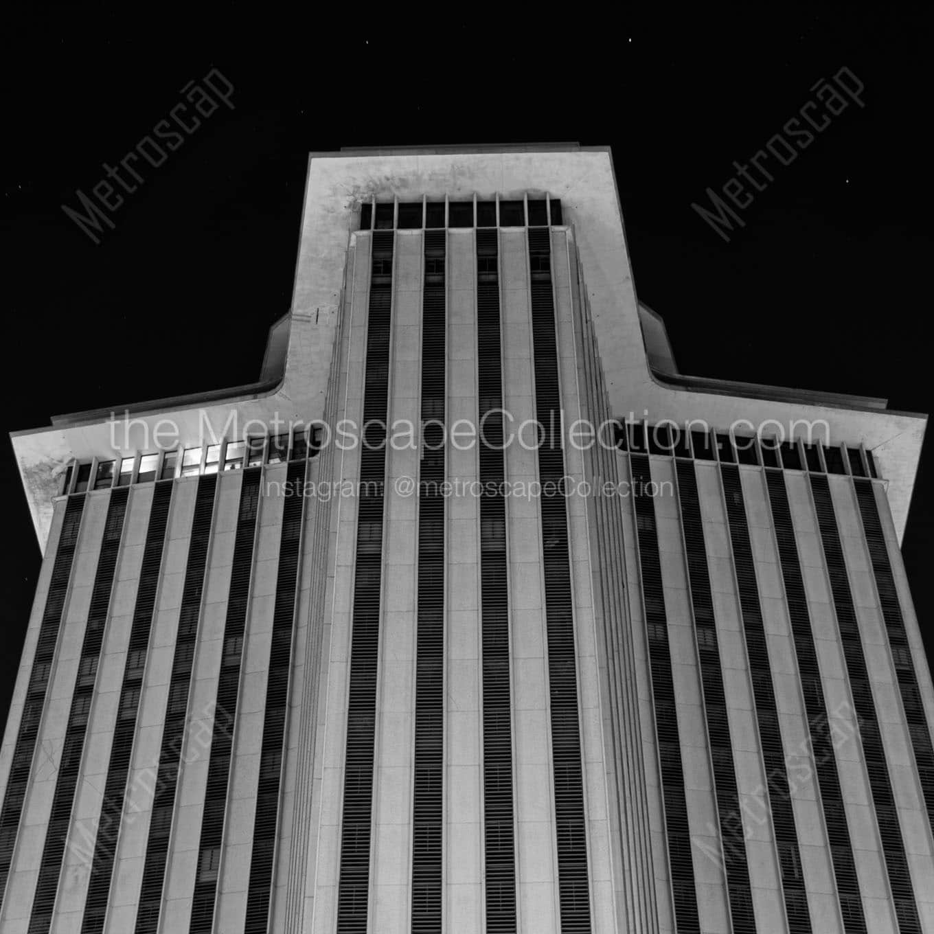 new orleans world trade center building Black & White Wall Art