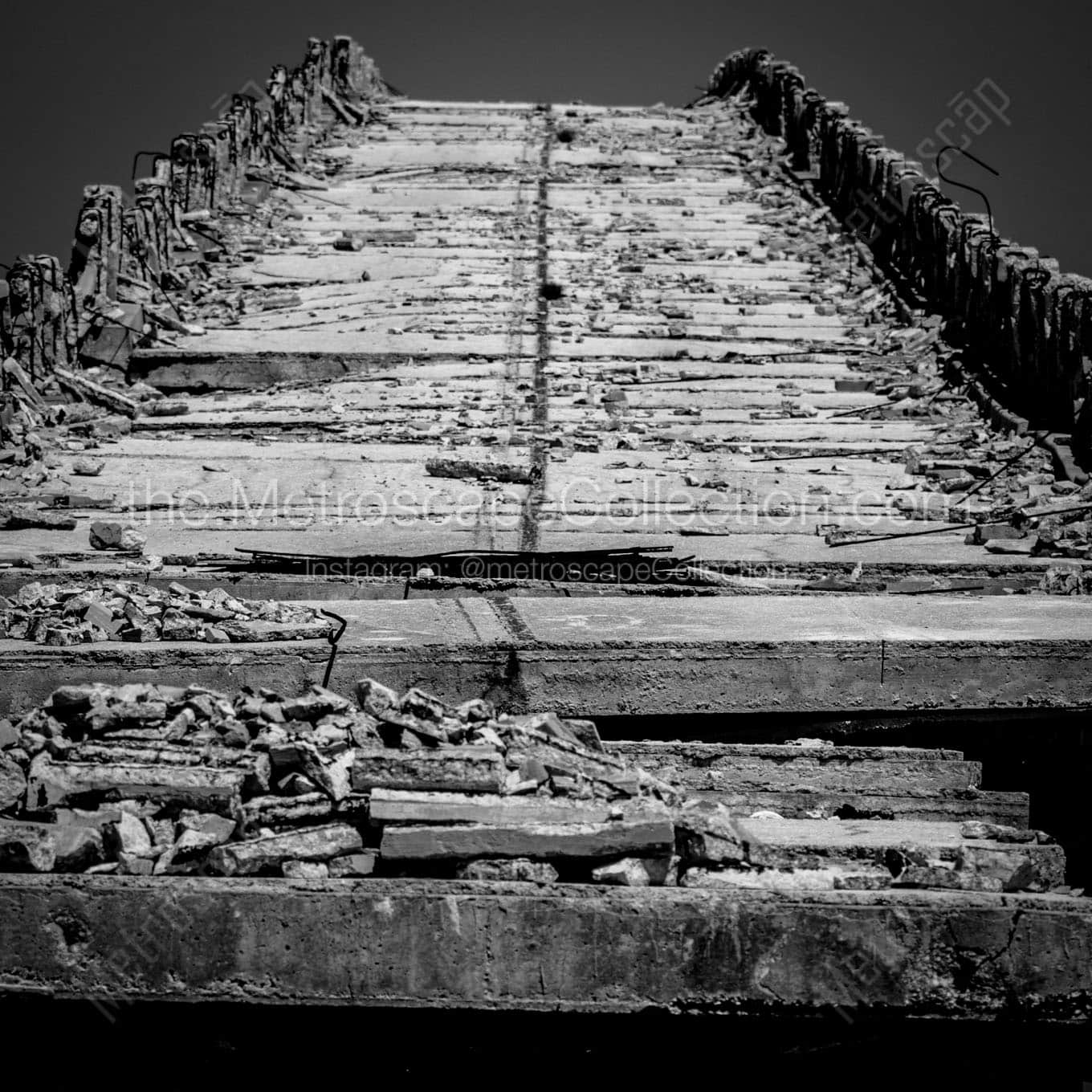 old bahai honda bridge Black & White Wall Art
