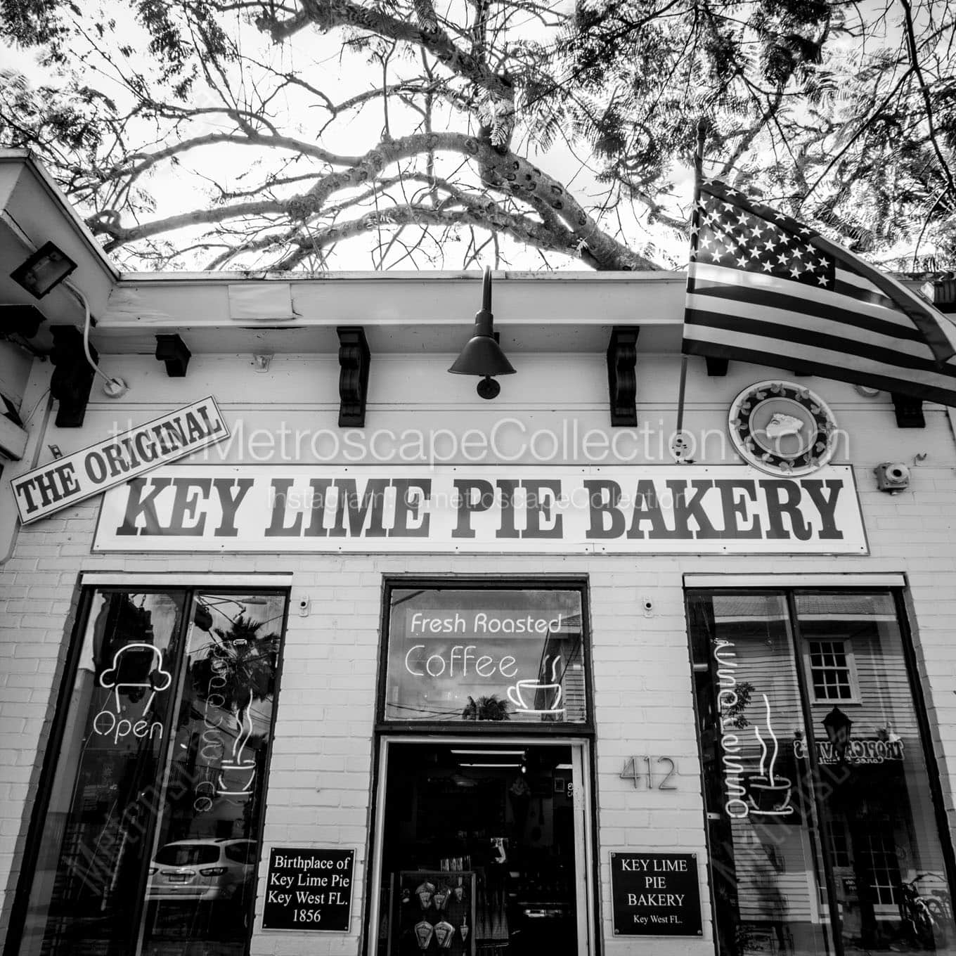 original key lime pie bakery Black & White Wall Art