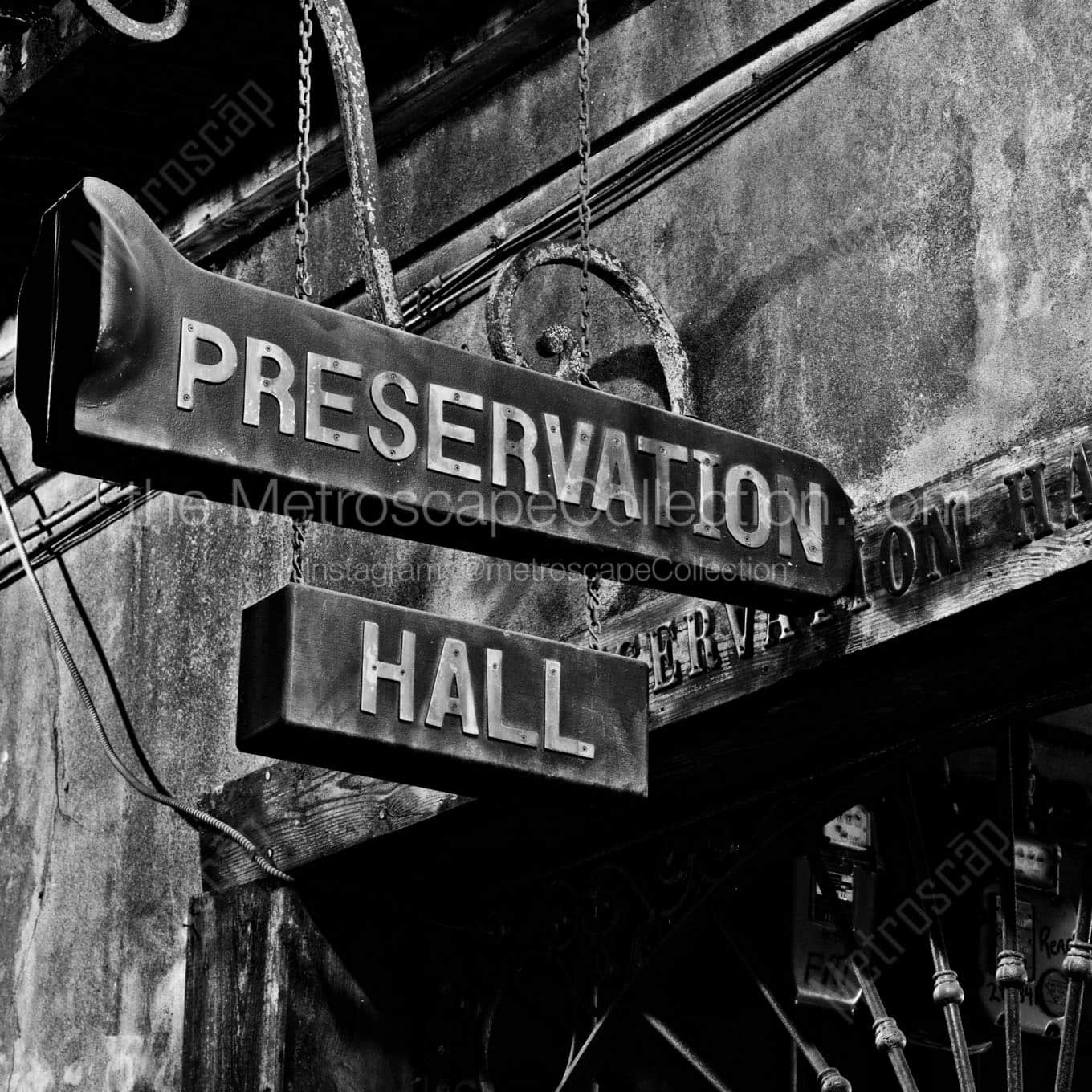 preservation hall Black & White Wall Art
