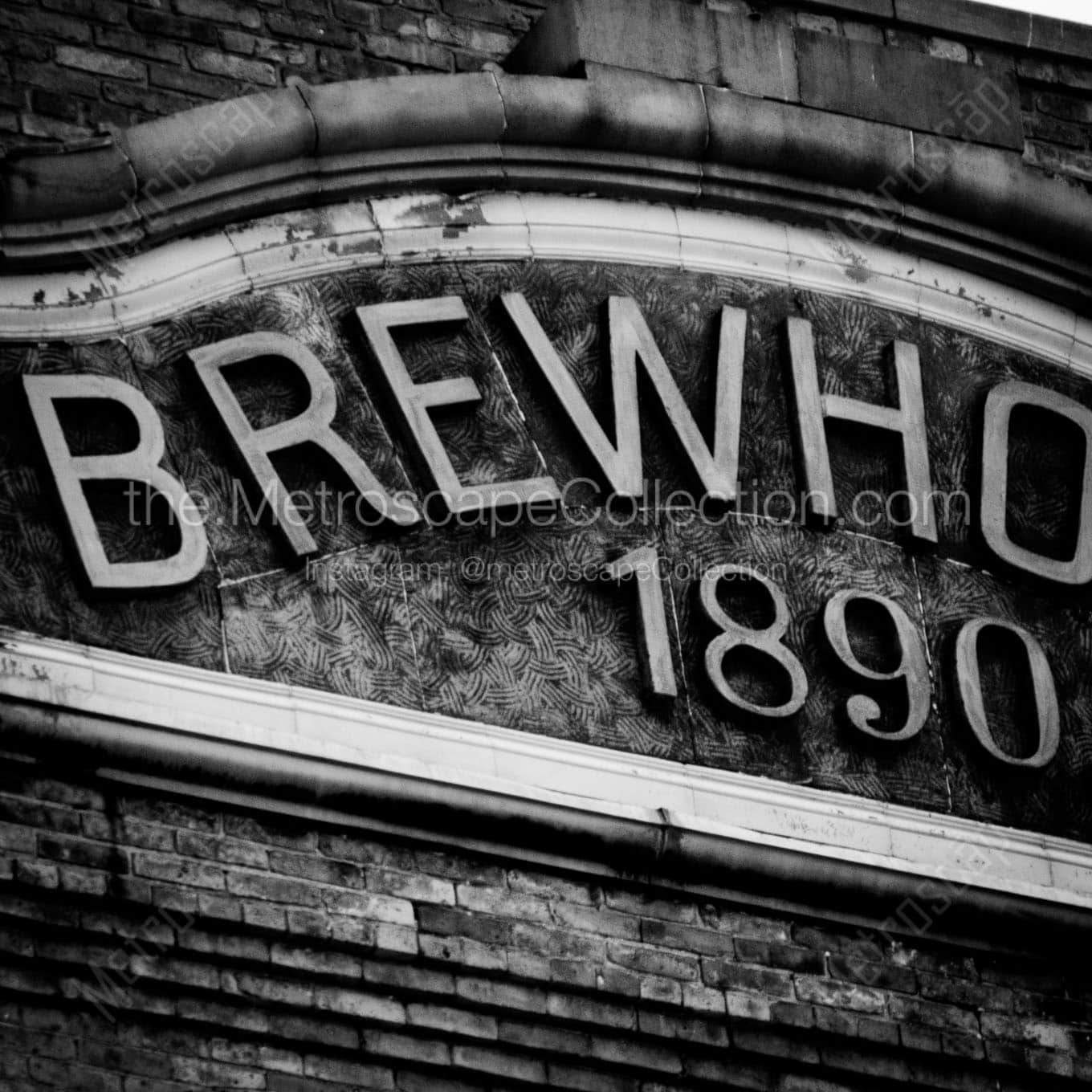 schlitz brewhouse a Black & White Wall Art