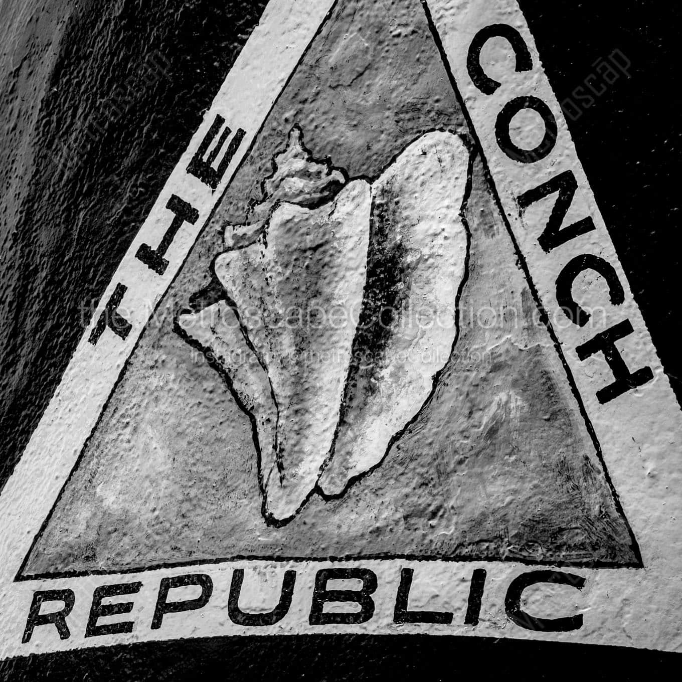 the conch republic Black & White Wall Art
