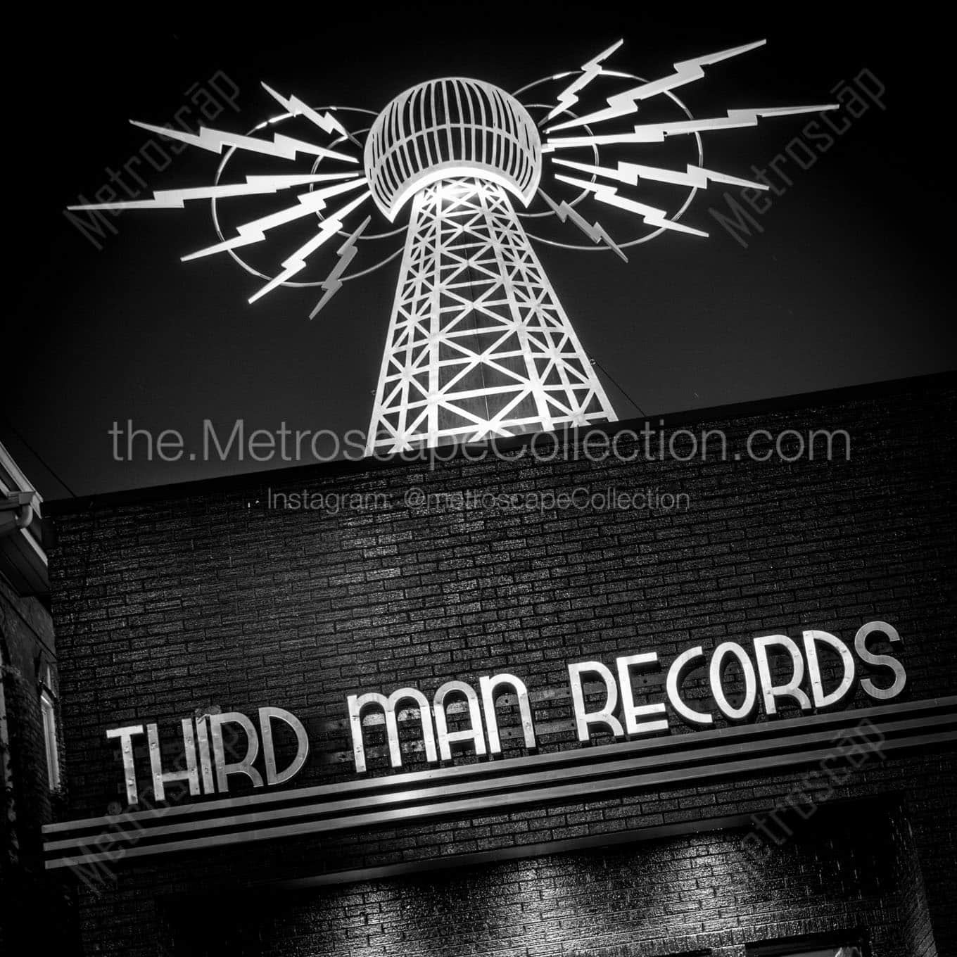thirdman records Black & White Wall Art
