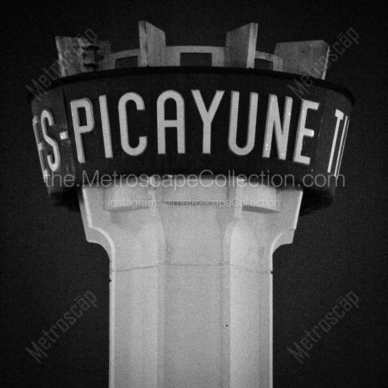 times picayune Black & White Wall Art