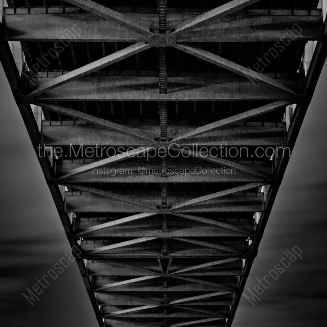 under ponchartrain expressway bridge Black & White Wall Art